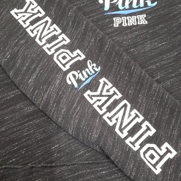 Pink By Victoria Secret Women's Pullover Hoodie Size Small Heathered Grey - Picture 4 of 7